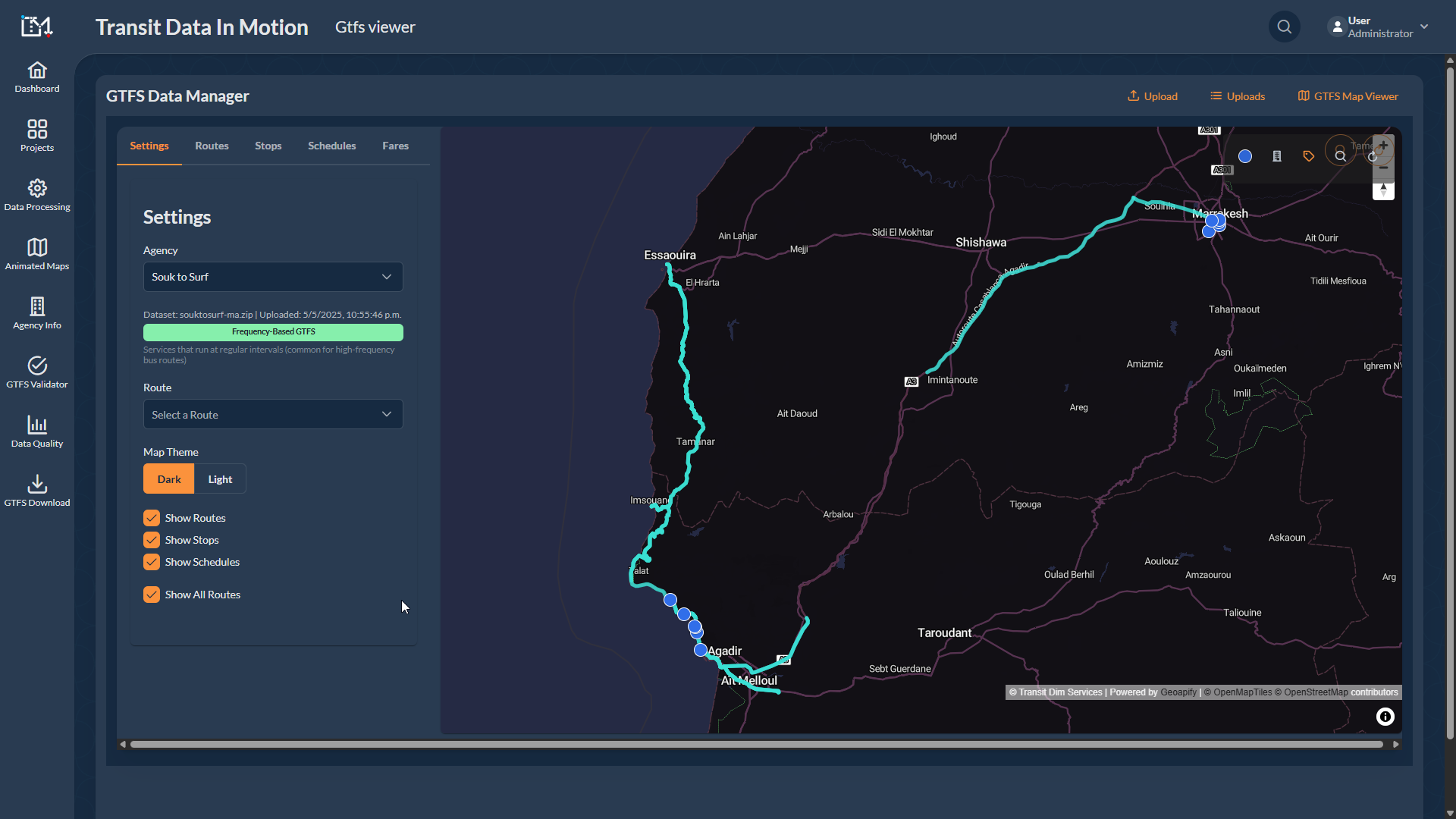 Souk to Surf connection map