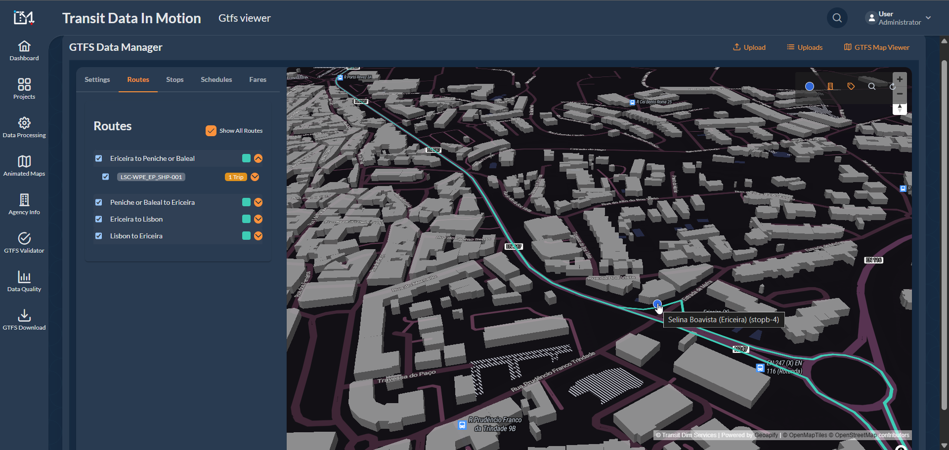 Wavy Bus real-time location tracking